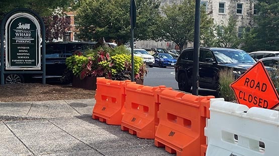 staunton wharf downtown road closed parking