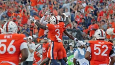 uva football j'mari taylor celebration