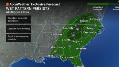 weekend tropical development virginia