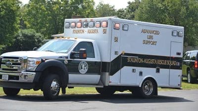 ambulance SARS accident augusta county