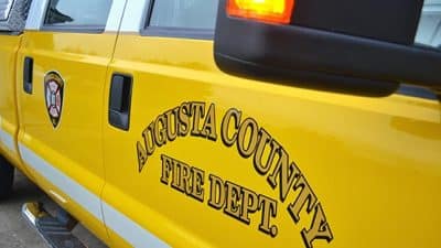augusta county fire department emergency accident truck