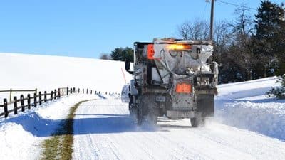 augusta county winter snow truck vdot removal