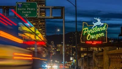 portland oregon sign