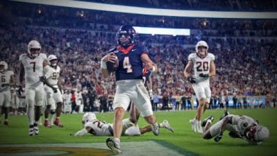 uva football chandler morris td run