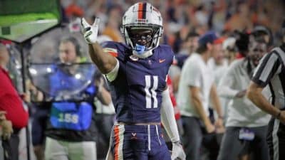 uva football trell harris first down