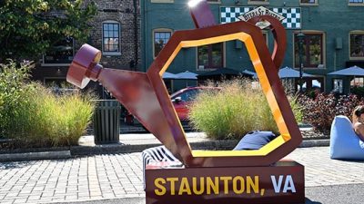 wharf staunton byers street bistro downtown summer spring watering can