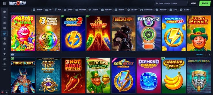Vegas Hero - one of the best real money online casinos in Canada