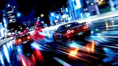 city street racing fast car generic
