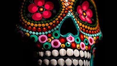 day of the dead candy skull
