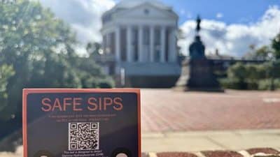 uva safe sips coaster