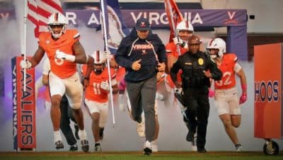 uva football tony elliott entrance