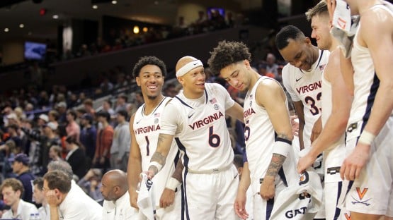 uva basketball bench