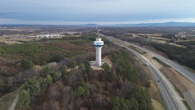 water tower staunton crossing interstate 81