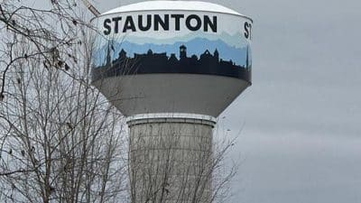 water tower staunton crossing interstate 81