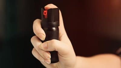woman pepper spray self defense