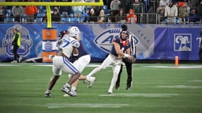 uva football chandler morris INT