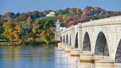 arlington memorial bridge virginia DC potomac river