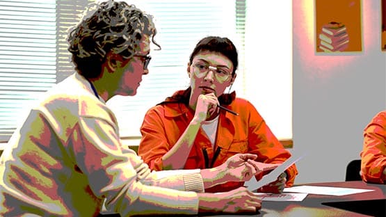 prison education program classroom inmate learning