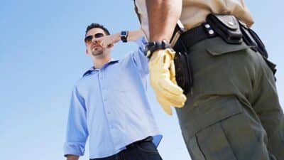 DUI police field sobriety test arrest