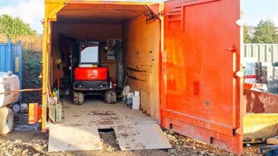 construction site storage container