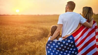 man patriotic shirt american flag