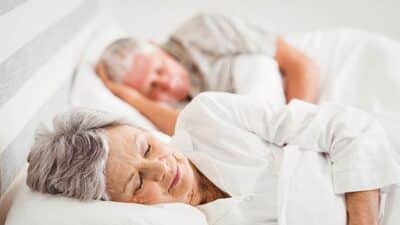 senior citizens elderly sleeping overnight