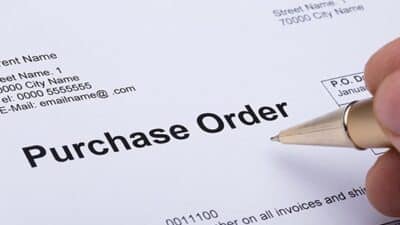 manufacturer cost purchase order