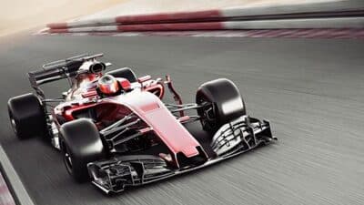 formula 1 racing grandstand