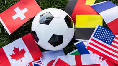 world cup soccer team country flags