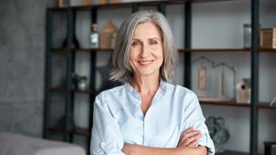 business woman senior mature medicare advisory firm