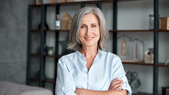 business woman senior mature medicare advisory firm