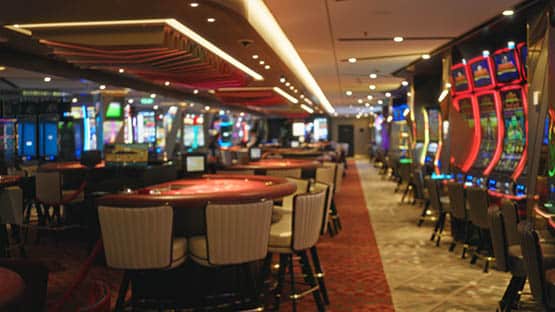 casino gaming floor empty study