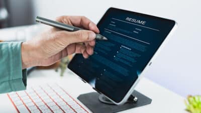 updating resume job search jobs