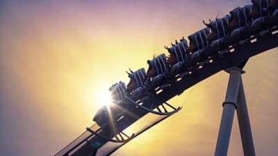 theme park roller coaster thrill ride